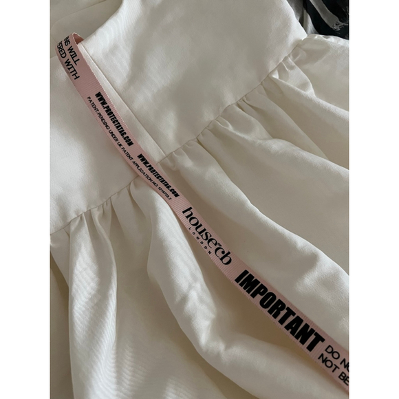 HOUSE OF CB White Cindy Sleeveless Twill Midi Cocktail Dress XS NWT - Picture 7 of 7